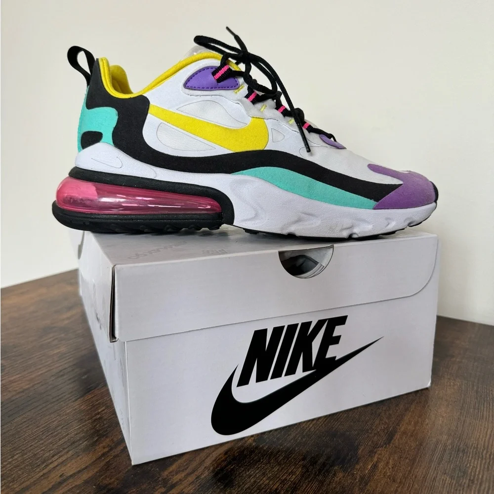 Nike air max 270 react in women’s size 8.5 - Picture 1 of 6